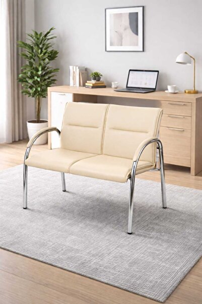 YRN OFIS Ofis ve Bekleme Alanları İçin Premium İkili Koltuk,Misafir koltuk– M...