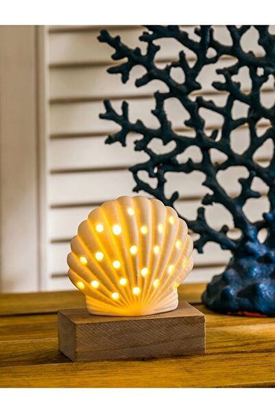 LC Waikiki LCW HOME Beyaz Deniz Kabuğu Figürlü Dekoratif Işık 10 Cm