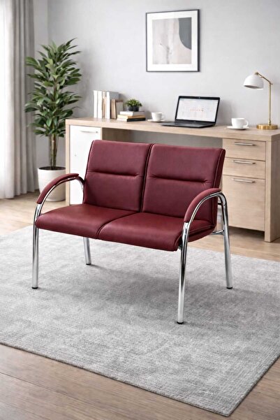 YRN OFIS Ofis ve Bekleme Alanları İçin Premium İkili Koltuk,Misafir koltuk Mo...