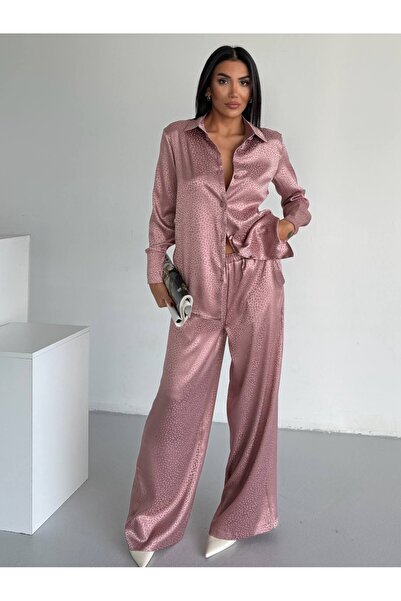 delis Women's two-piece pajama set, with buttons – 2500406, Pink