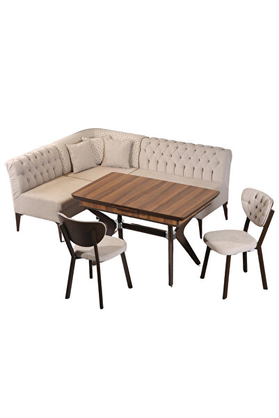 Alwaysstar Katar Krem Mutfak Köşe Takımı