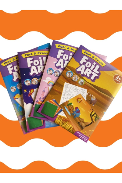 Cavint Store Foil Art Peel & Press Temalı Folyo Çocuklar İçin Renkli Oyun Set...