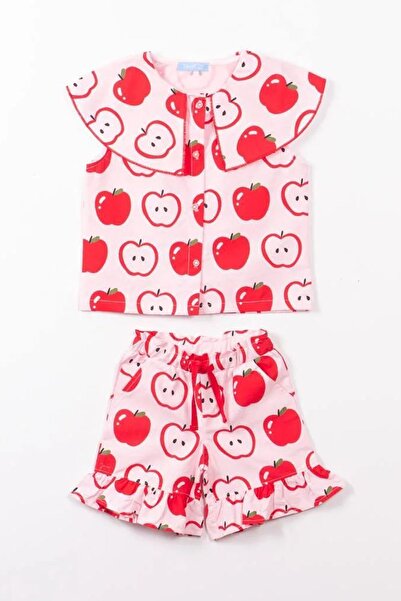 Minigimin Cicileri Set de 2 piese pentru fetițe cu model de mere și detalii c...