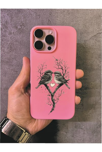 ALYACEPSTORE CASE حافظة آيفون 13 برو ماكس متوافقة مع تصميم Love Tree Birds با...