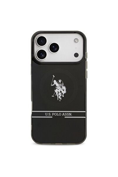 U.S. Polo Assn. Θήκη MagSafe για iPhone 17 Pro Max, μαύρη PU/PC