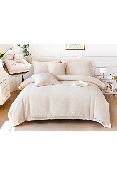 Casa Pucioasa Duvet Cover Set Set - 6 Pieces Fine Smooth Cotton , Grofata Wit...