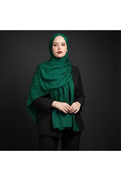 TAMA Green Jacquard Shawl