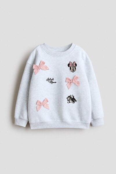 H&M Baskılı Sweatshirt