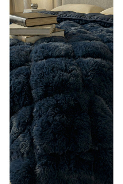 DENOVO TEK KİŞİLİK ÇİFT TARAFLI LACİVERT WELL SOFT YORGAN