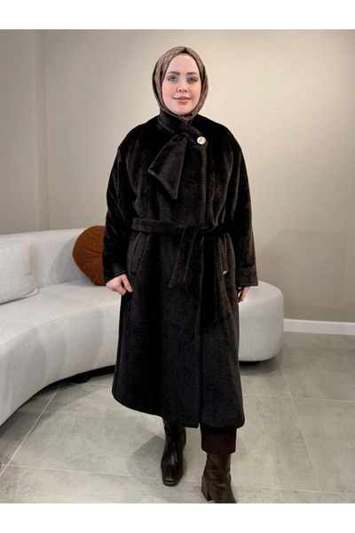 Matex Collar Detail Long Coat 8250