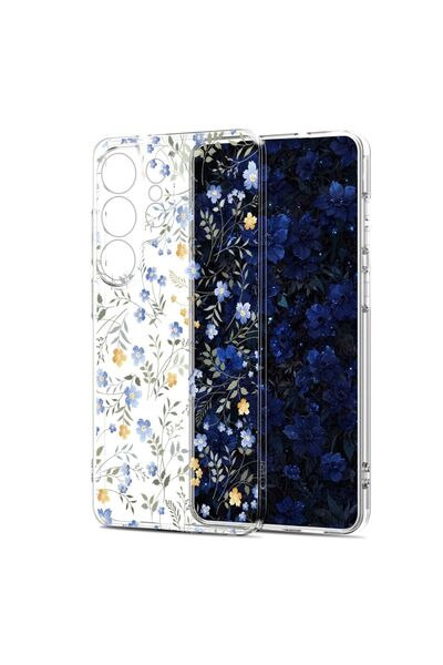 Tech-Protect ТПУ калъф FlexAir Spring Flowers за Samsung Galaxy S26, прозрачен