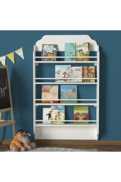 UnicUtil Βιβλιοθήκη, Οργανωτής Χαράς, UnicUtil, 80 x 12 x 132 εκ., Alb, UUBIB38