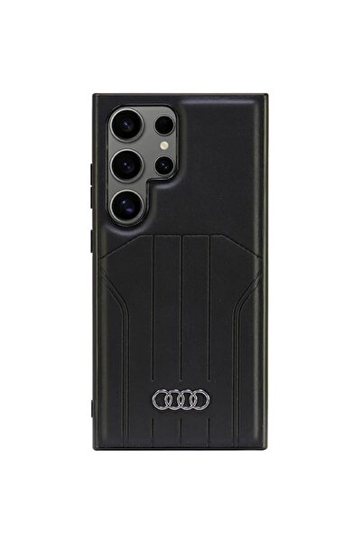 Audi Husă din piele sintetică MagSafe pentru Samsung Galaxy S24 Ultra - Neagră