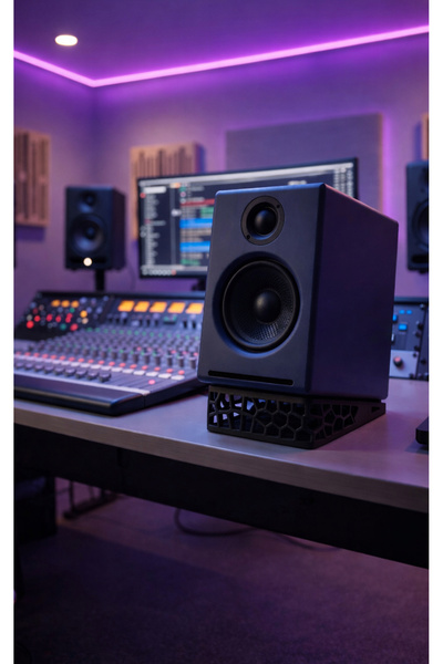 AGELON 3.5 İnç Referans Monitörü Hoparlör Ayaklığı Standı 2 Adet Siyah Derinl...