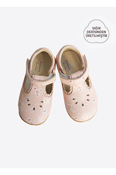 kitikate حذاء فلورا بيبي للخطوة الأولى باللون الوردي