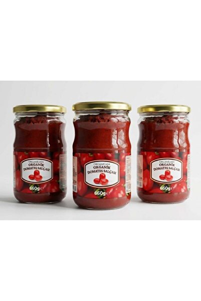 organicasa 3Lü Set Organik Domates Salçası 660 Grx3