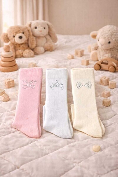Amélio Kids 3 Pack Baby Girl & Kids Cotton Knee Socks