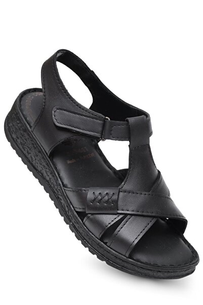 KAPTAN JUNIOR Genuine Leather Orthopedic Women's Mother Sandals Shoes Zckmk 650