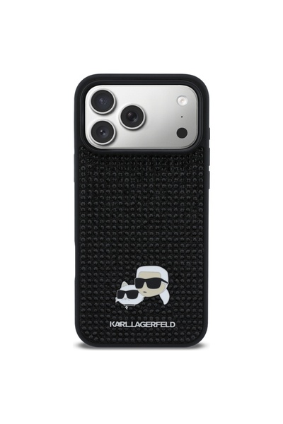 Karl Lagerfeld Carcasă Karl & Choupette cu pietre pentru iPhone 17 Pro Max, n...