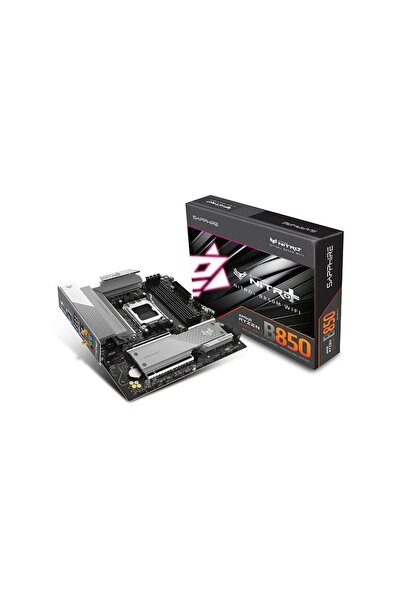 SAPPHIRE NITRO+ B850M WIFI AMD B850 Soket AM5 DDR5 8000+MT/s (OC) WiFi 6 mATX...