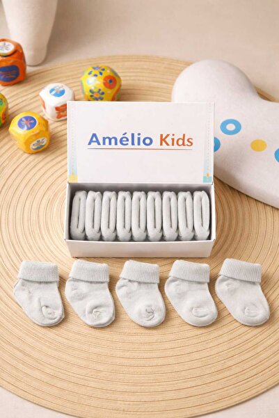 Amélio Kids Organic Cotton Unisex 5-Piece Boxed Premium Newborn Baby & Childr...