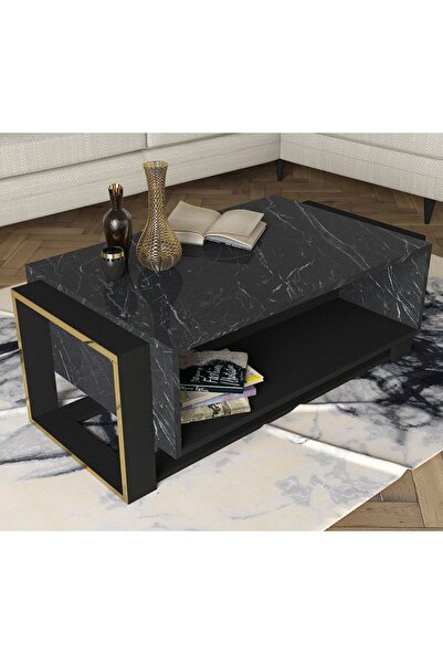 UnicUtil Masa de cafea Luxury Editon, 106 x 60 x 41 cm, Negru