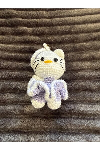 amigurumibaby سلسلة مفاتيح محبوكة على شكل هيلو كيتي أميجورومي