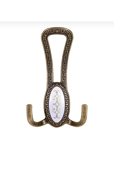 Ada Ahşap Ada Elif Desenli Golden Portmanto Vestiyer Askılık