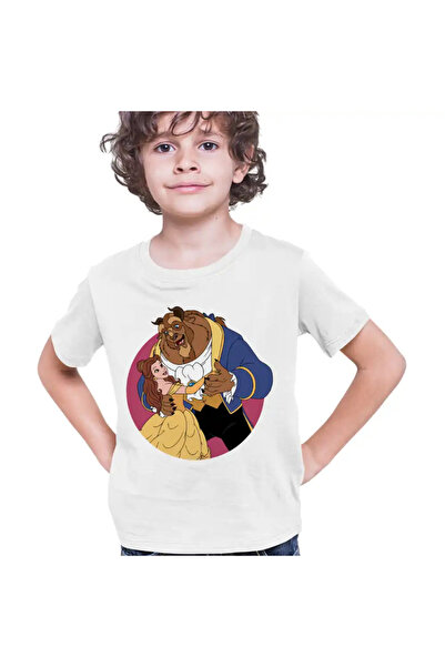 OEM Παιδικό μπλουζάκι Waltz με την Πεντάμορφη και το Τέρας για αγόρια