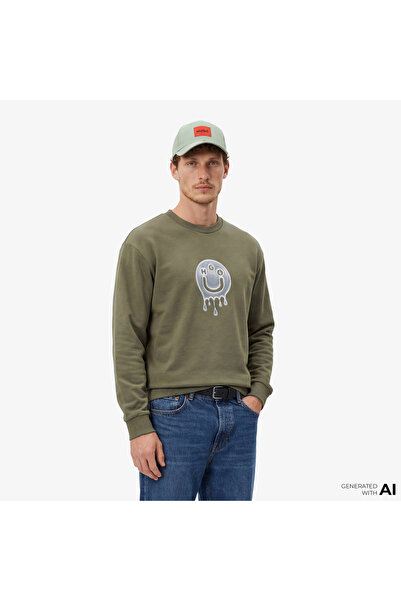 Hugo Boss Hugo Newirex Erkek Haki Sweatshirt