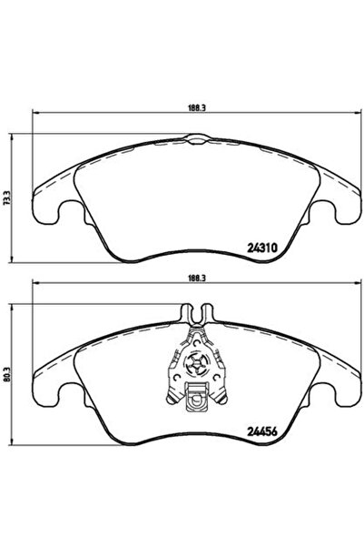 Generic Brand Set plăcuțe de frână, frână cu disc P 50 069