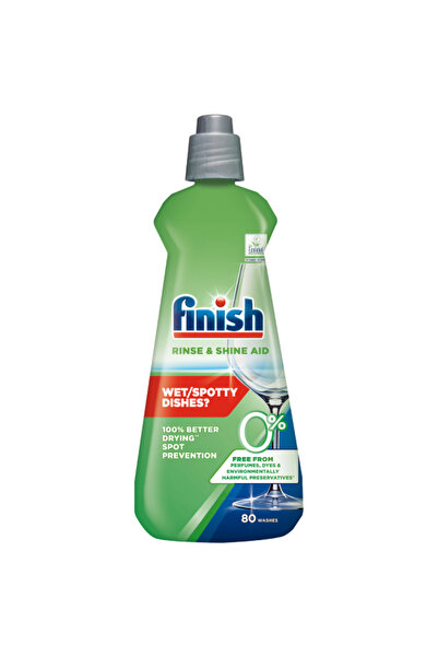 Finish 0% formula rinse aid for dishwasher, 400ml