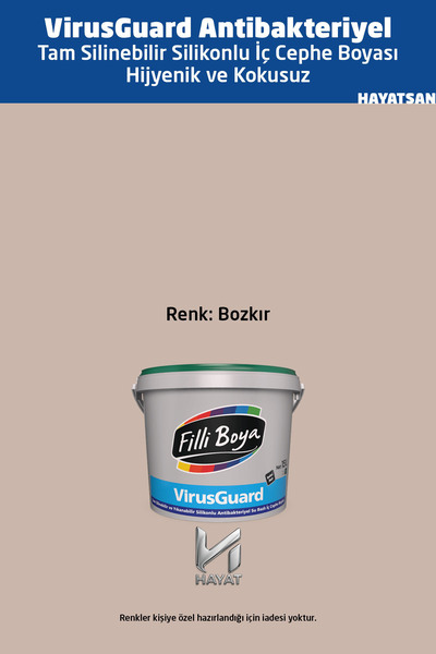 Filli Boya VirusGuard -Tam Silinebilir - Yıkanabilir Silikonlu İç Cephe Boyas...