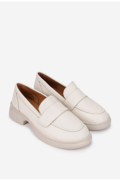 Dasha Women's beige genuine Leather loafers