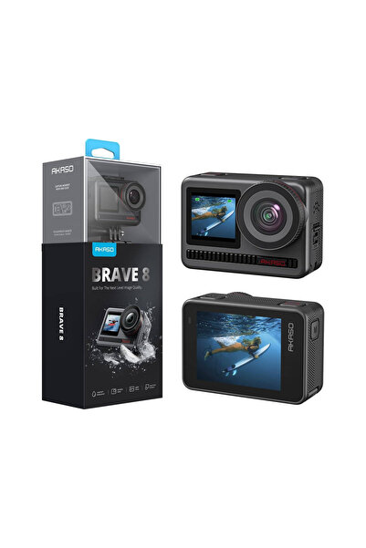 AKASO Brave 8 4K 60FPS Action Camera, 48MP Photo Touch Screen