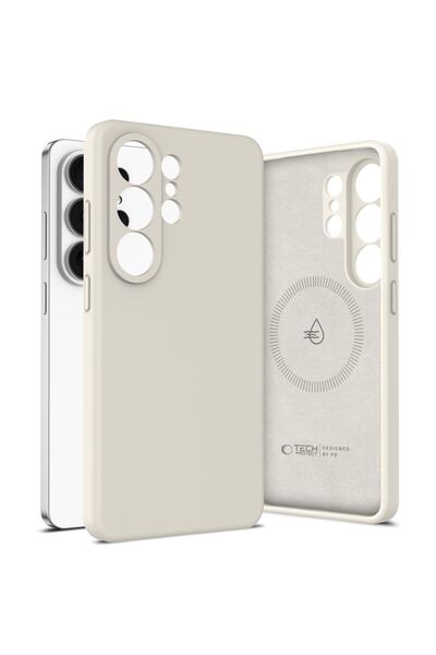 Tech-Protect Silicone MagSafe Case for Samsung Galaxy S26 Ultra, Beige