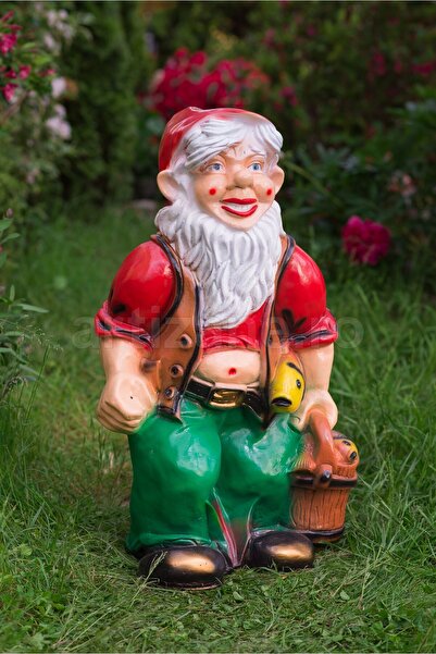 OEM Pitic de gradina cu galeata, ornament pentru gradina/foisor/balcon, 72 cm