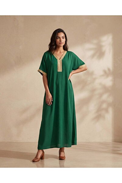 REDTAG Women Green Kaftan Nightgown