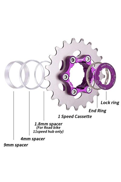 SARİSSA BİSİKLET ZTTO Bisiklet Single Speed Dönüştürme Kiti Single Speed Tek ...