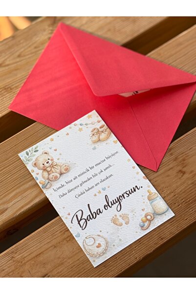 BETSY STUDIO You'Re Becoming a Father Card Special Design with Colorful Envelope