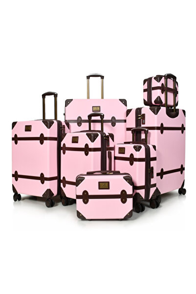MORANO Classic Murano 5-piece suitcase set with spinner wheels and security l...