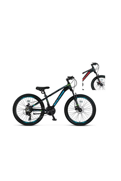 Ümit 2451 SOLARIS ERKEK DAĞ BİSİKLETİ 304H MD 24 JANT 21 VİTES BLACK RED