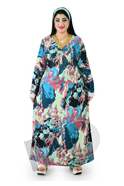 M&O 2 Floral Cotton jalabiya