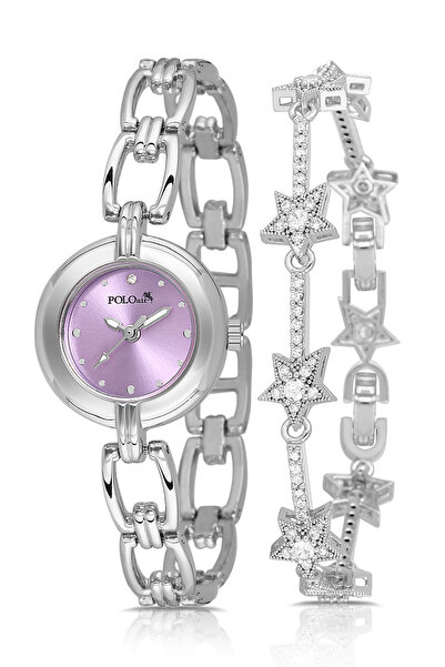 Polo Air Chain Cord Elegant Women Wristwatch Star Bracelet Combination Silver...