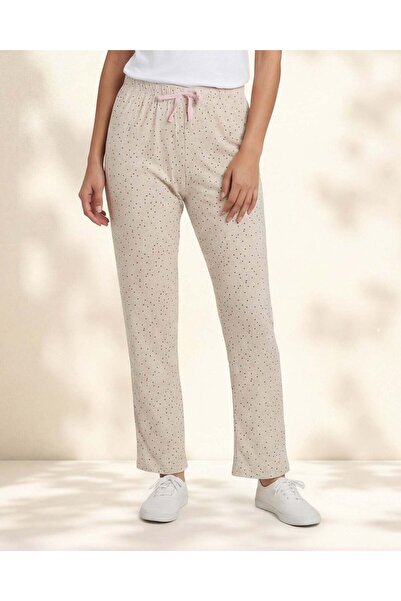 REDTAG بنطال بيجاما مطبوع بالكامل بلون عاجي