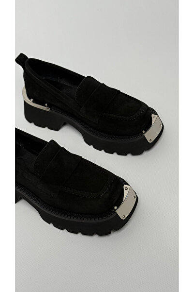 Naz Luxury Shoes ZORİA ÇELİK AKSESUAR HAKİKİ DERİ LOAFER