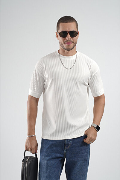 Butik Ανδρικό μπλουζάκι Trend Biz με ελαστική υφή και υφασμάτινη υφή, μισό ov...