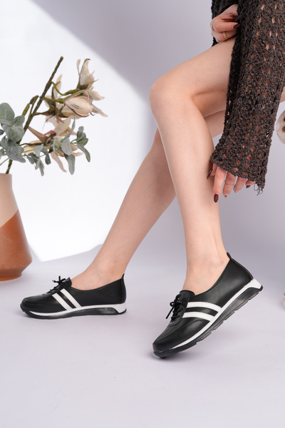 Ewen Tomm Pantofi sport casual pentru femei, cu șireturi, cu talpă ușoară, co...