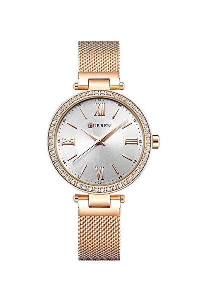 Curren Women's Water Resistant Analog Wrist Watch 9011 - 30 mm -Rose Gold