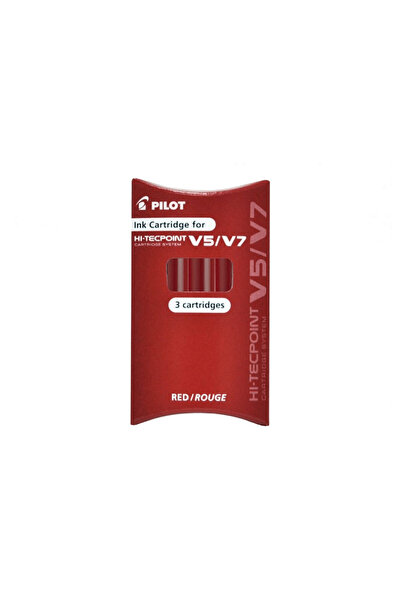 Pilot Roller Refill V5/V7 Red Hi-Tecpoint 3/Set